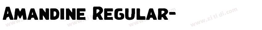 Amandine Regular字体转换 Amandine Regular字体转换